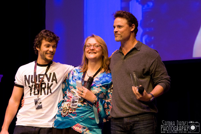 Kyle Schmid, Tanya Huff, Dylan Neal
